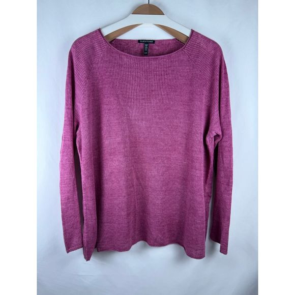 Eileen Fisher Sweaters - Women's Eileen Fisher Linen Sweater Pink Size XL